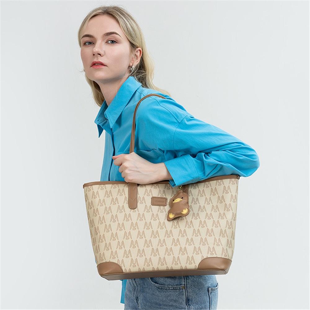 Tote Bag, High-end Bag, Women's Fashion Printed Shoulder Bag, Large Capacity, Versatile Commuter Bag