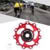 Lightweight 11T Mountain Bike   Rr Derailleur Pulley   Wheel (Black Red)