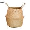 Handmade Rattan Flowerpot Portable Dirty Laundry Hamper Storage Basket Extra Large & Large Storage Baskets & Bins