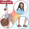 1:64 Girl Model Shirt Figure Diorama Scenery Stimulated Photo Prop 3D Character with Long Hair