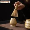 Kiln Change Crystal Glaze Ice Flower Tea Set Complete Set Japanese Matcha Set Kit Tea Holder Tea Ordering Tools Kitchen Gadgets