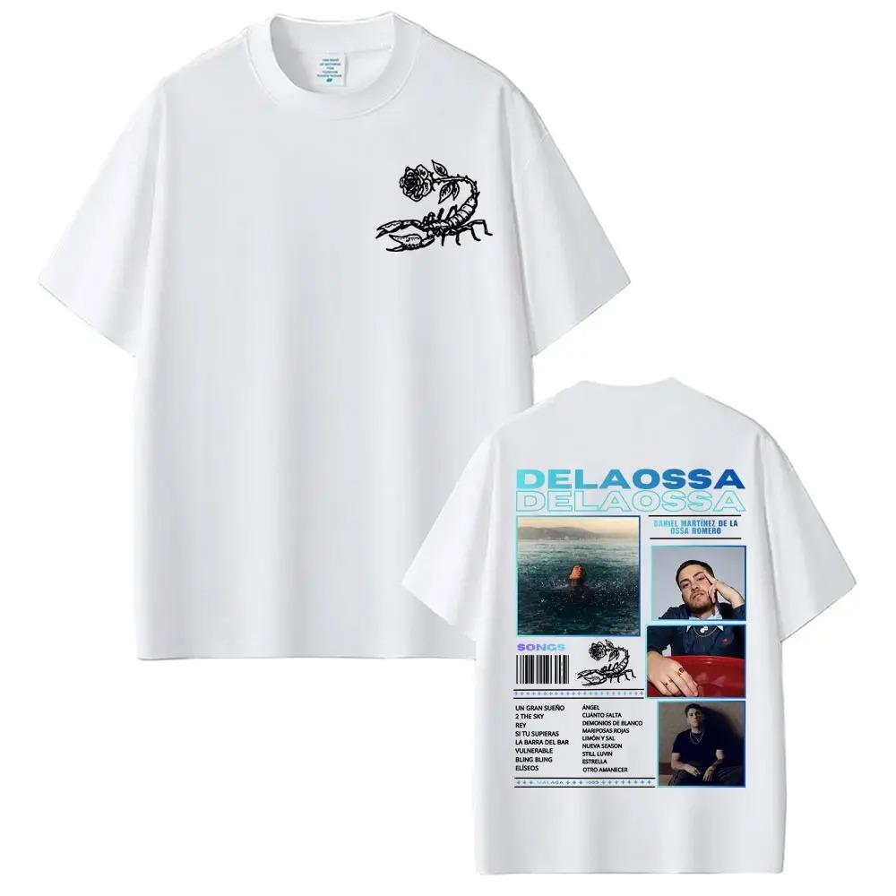 Rapper Delaossa Veneno 2026 New Album Tour TShirt Men Trendy Hip Hop Punk 100 Cotton Casual Oversized Women And Men Tshirt