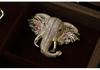 Bo Xin Yun Elegant Enamel Lucky Elephant Brooch for Women - Exquisite Colorful Pin Accessory