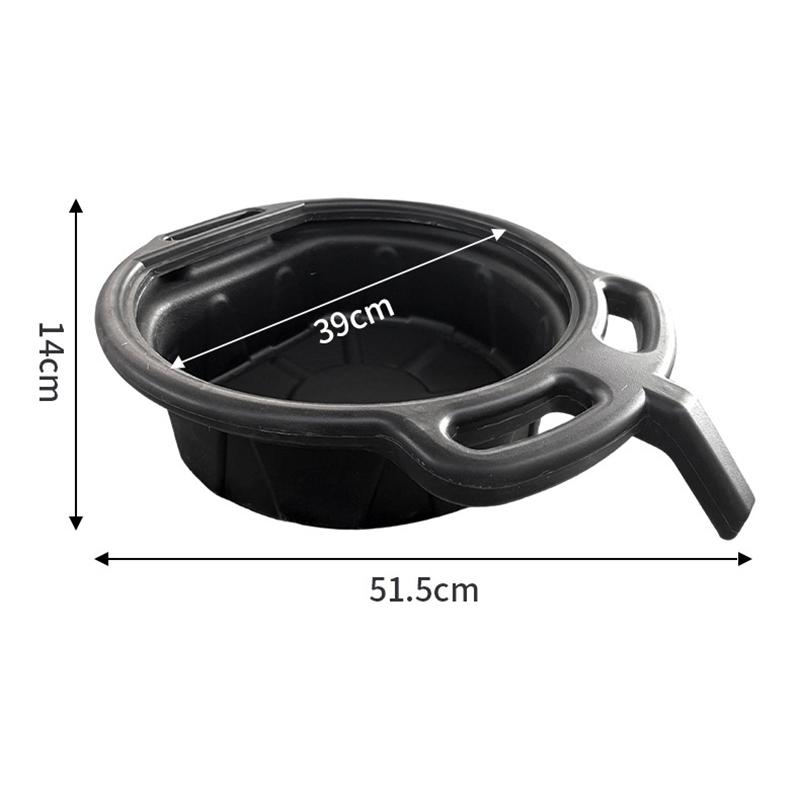 10L Oil Receiving Basin Oil Change Drain Pan Cleaning Oil Drain Container Leakproof For Car Motorcycle Auto Repair Tool