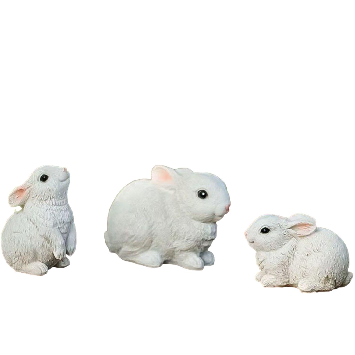 

Brighttrust Gardening Rabbit Ornaments, Set of 3, Garden Accessories, Objects, Figurines, Decor