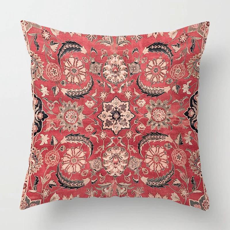 Living Room Sofa Cushion Cover Fashion Decorative Persian Carpet Pattern Pillow Cover Pillow Cover Home Decor