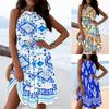 Summer Sexy Off-the-Shoulder Halter Neck Women's Dress