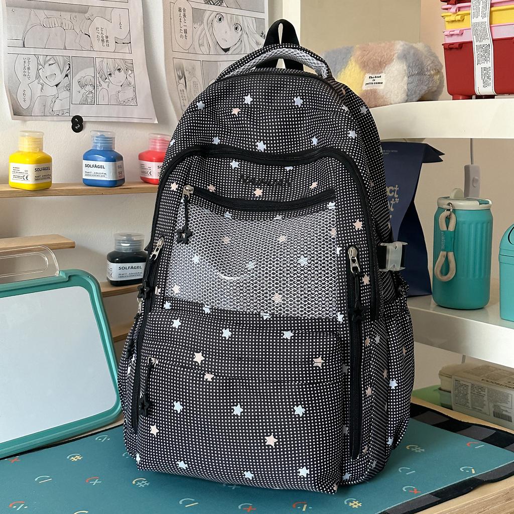 Schoolbag schoolbag for female junior high school students Korean version ins style college students simple primary school backpack large capacity
