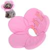 Flower Shape Dog Protective Collar Adjustable Pet Soft Wound Recovery Neck CollarPink M