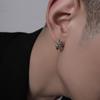 925 Silber Herren Leuchtende Punk Ohrringe - Trendiges Hip-Hop Design