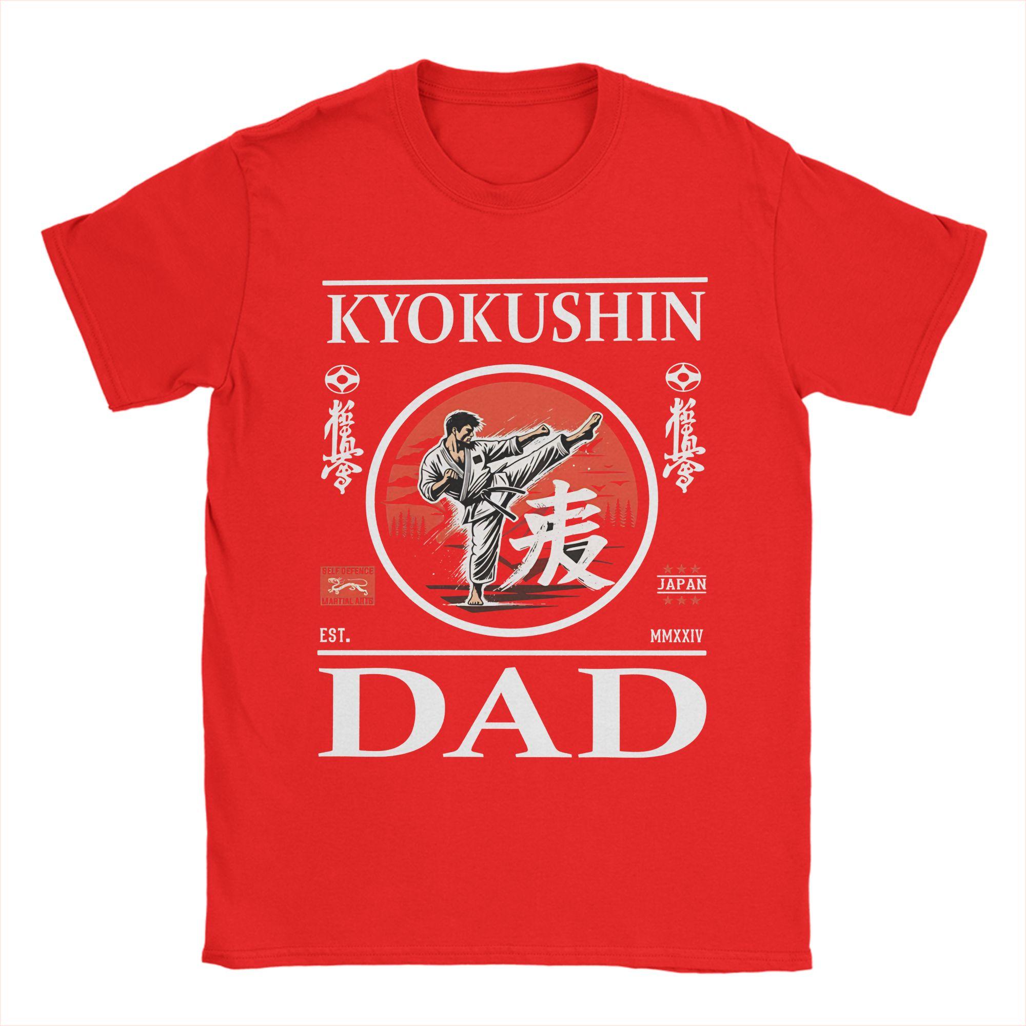 

Kyokushin Karate Dad Cotton TShirt For Men Summer Streetwear TShirts Harajuku Tees Plus Size Cheap Tops S