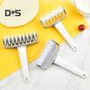1 Set PP Pizza Punch Detachable Cleaning Creative Biscuit Pie Hole Embossing Dough Roller
