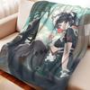 Cartoon Kitagawa Marin Furina Flannel Blanket Cover Warmth Soft Anime Blanket Multifunctional Decor Home Universal Blankets