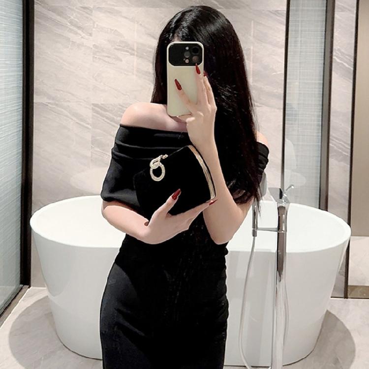 Elegant Evening Bag Velvet Handbag Shoulder Bags Wedding Purse for Party Prom