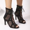2026 Latin Dance Shoes Women Girls Pole Ladies Dancing Shoes High Heels Bd Competition Latina Boots Party Adjustable Instep