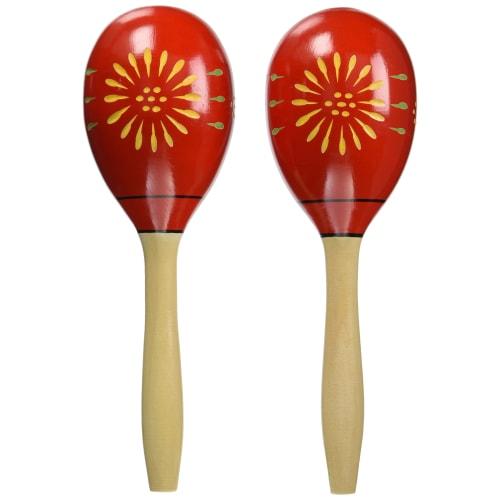 Zen-On Maracas, Egg-Shaped, Red, ZMR-5/RED