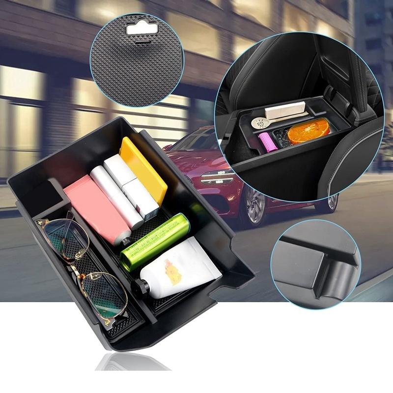 Car Central Console Armrest Storage Box Holder Interior Organizer Glove Tray For Genesis