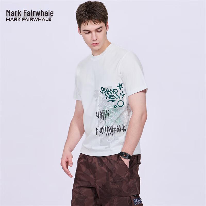 Mark Fairwhale Men s Trendy Embroidered Short Sleeve T-Shirt M