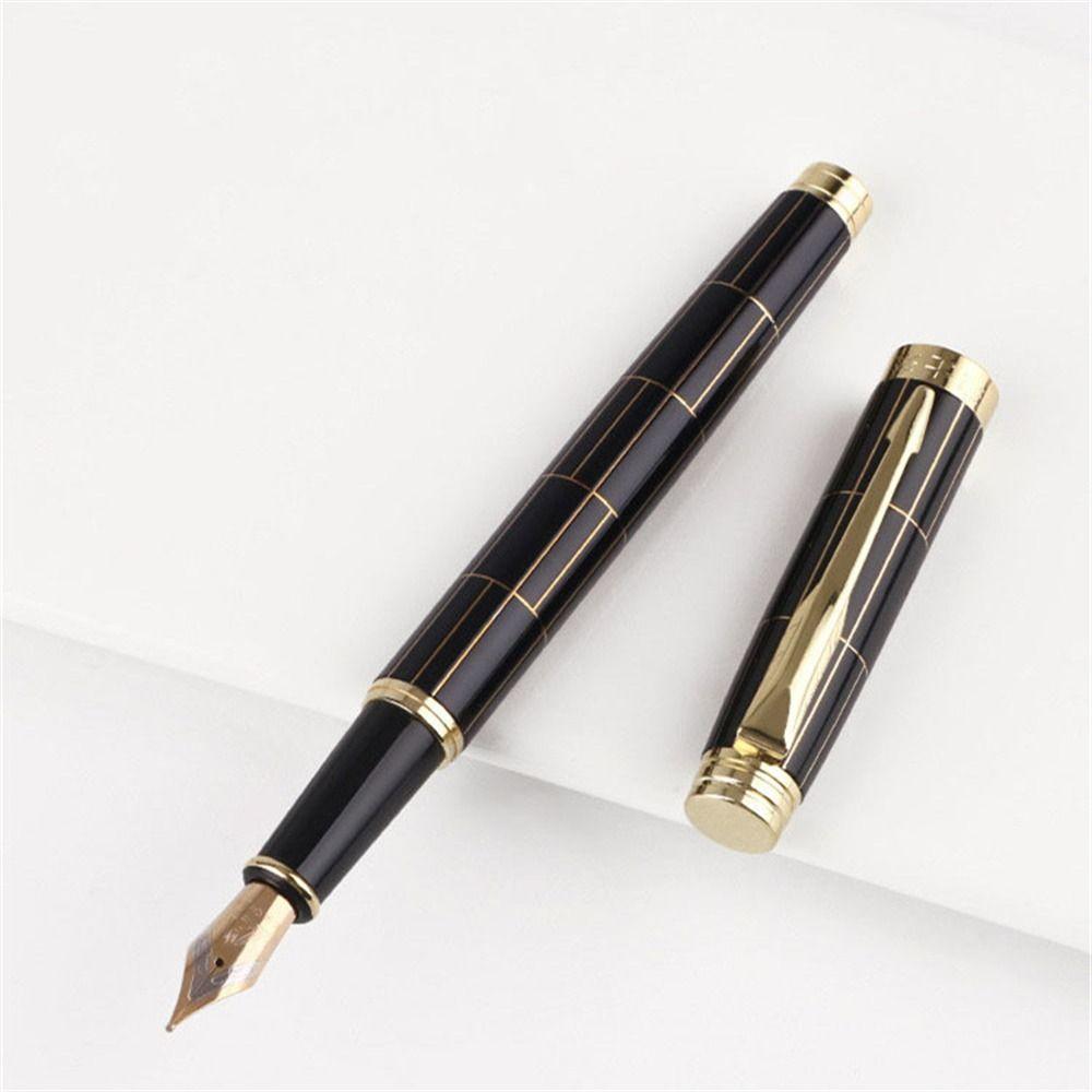Smooth Writing Writing Ink Pen Calligraphy Pen Metal Fountain Pen Luxury Fountain Pen  Stationery