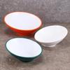 Velká šikmá melaminová mísa - Imitace porcelánu pro horký hrnec, salát a dochucovadla