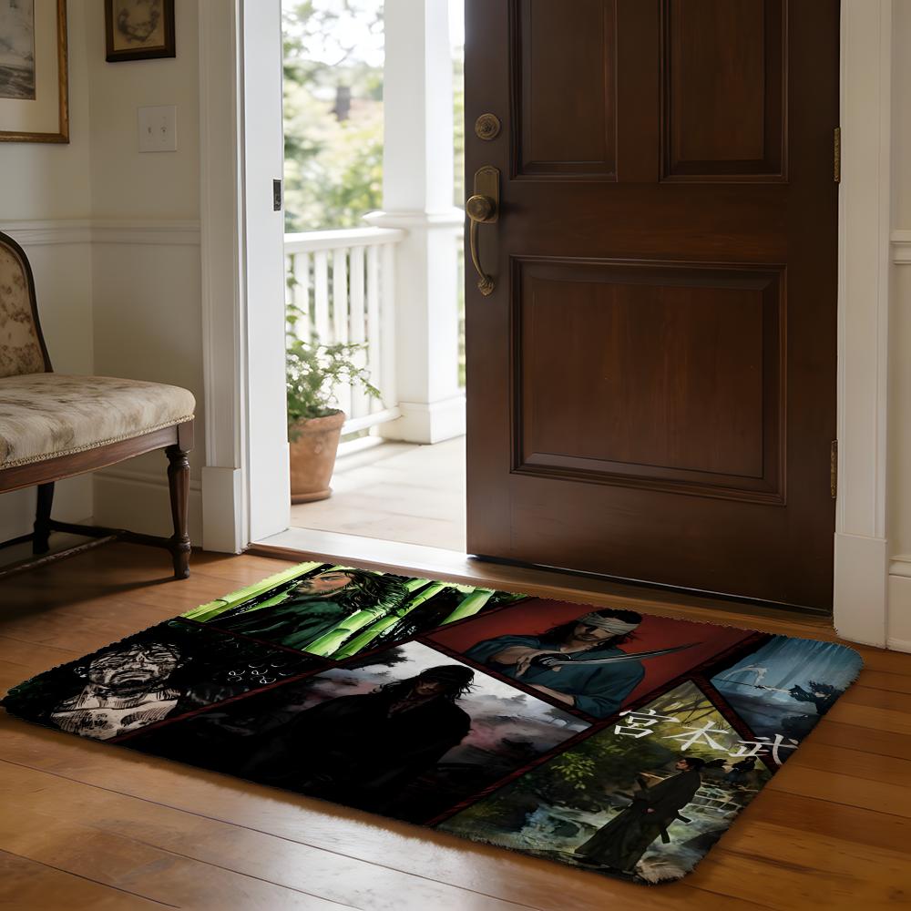 VVagabond Manga Anime Floor Mat Soft Flannel Absorbent Mat Non-Slip Rug Home Bedroom Bathroom