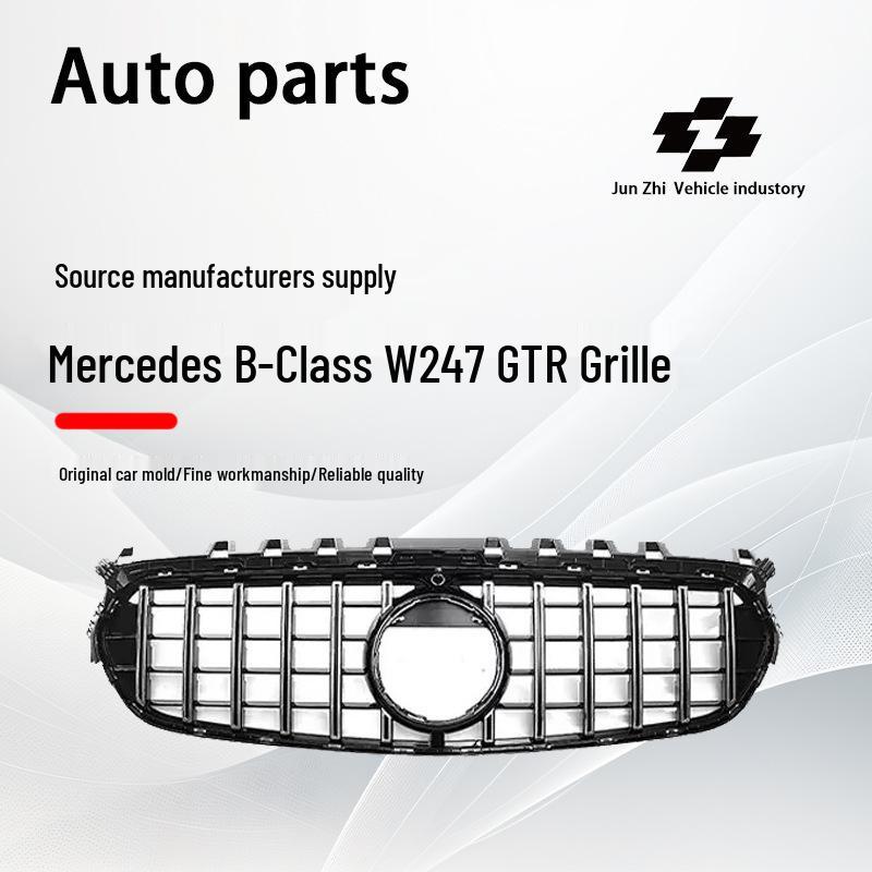 Front Grille Replacement for 2020-2025 Mercedes-Benz B-Class W247 GT - Silver