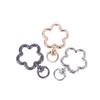 5Pcs Zinc Alloy Flower Swivel Lobster Claw Clasps Swivel Lanyards Trigger Snap Hooks Strap Connector For Diy Bag Key Chains Ring