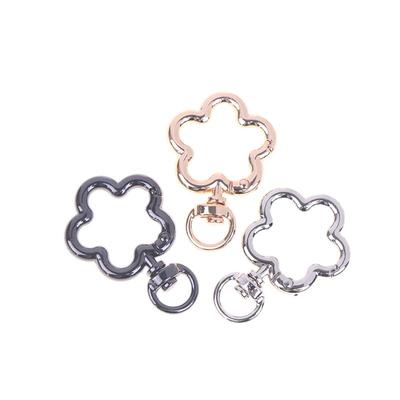 5 Pezzi Lega di Zinco Fiore Girevole Moschettoni Artiglio di Aragosta Moschettoni a Scatto Girevoli per Lanyard Connettore per Cinghia Per Borsa Fai-da-te Portachiavi Anello