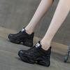 Inner Height-increasing Little White Shoes Women's Autumn and Summer Mesh Breathable Muffin Thick-soled Casual Versatile Shoes