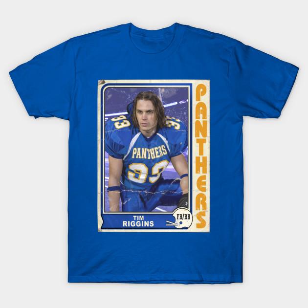 

Men Black Print T-shirt Tim Riggins Vintage Friday Night Lights Football Trading Card No-Cut Transfer Paper Print Cotton Tshirt 3XL королевский синий