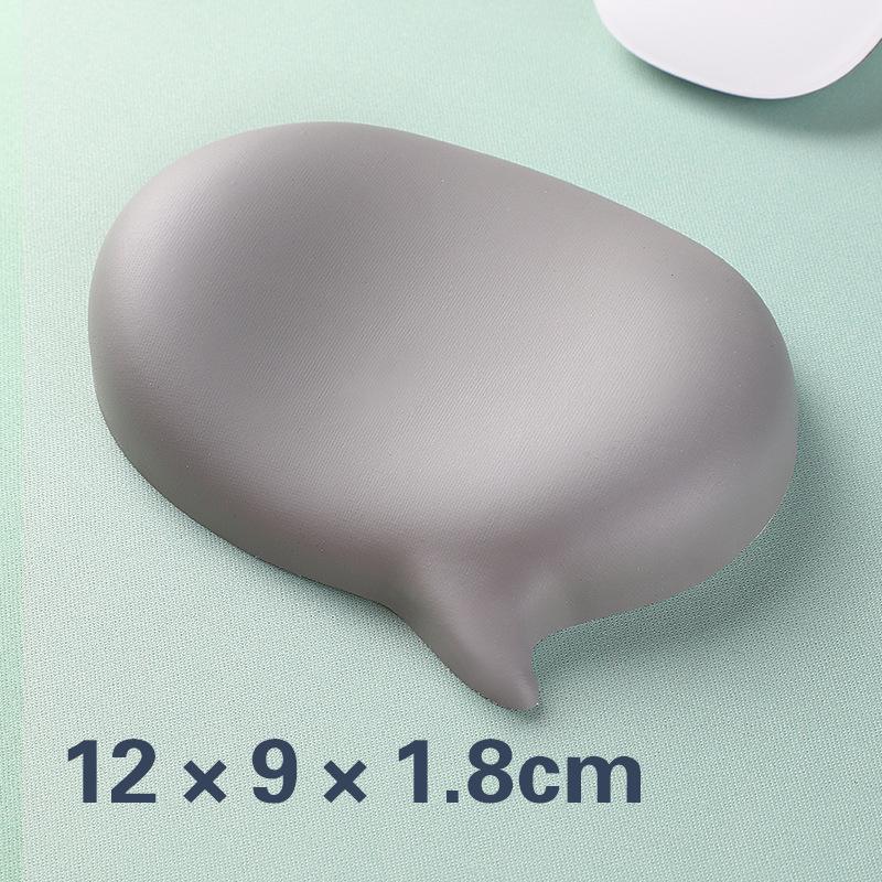 Chat Bubble Silicone Wrist Mouse Pad Keyboard Hand Rest Wrist Rest Palm Rest Wrist Pad Ergonomics White High Value Solid Color