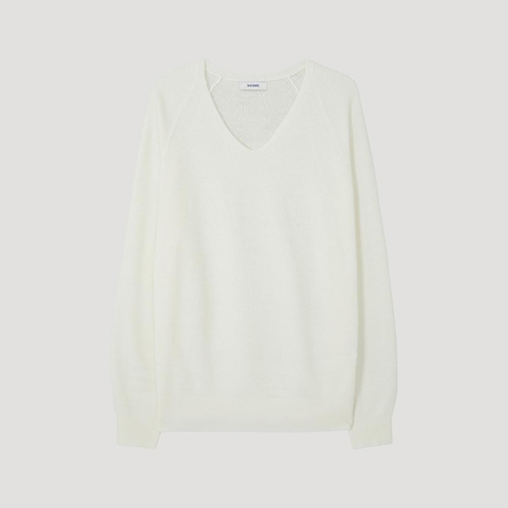 She S miSS Ribbed V Neck Knit SSkpop12040 iV