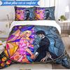 Stained Glass Gothic Romance 3pcs K-pop Music Group Bedding set,Ideal for Bedroom, Dormitory,Including Duvet Cover And 2pcs Pillowcases,Fan Gifts