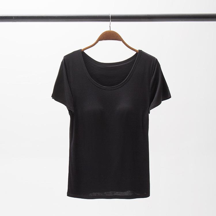 

Женская летняя футболка с короткими рукавами и мягкими чашками без косточек 2XL