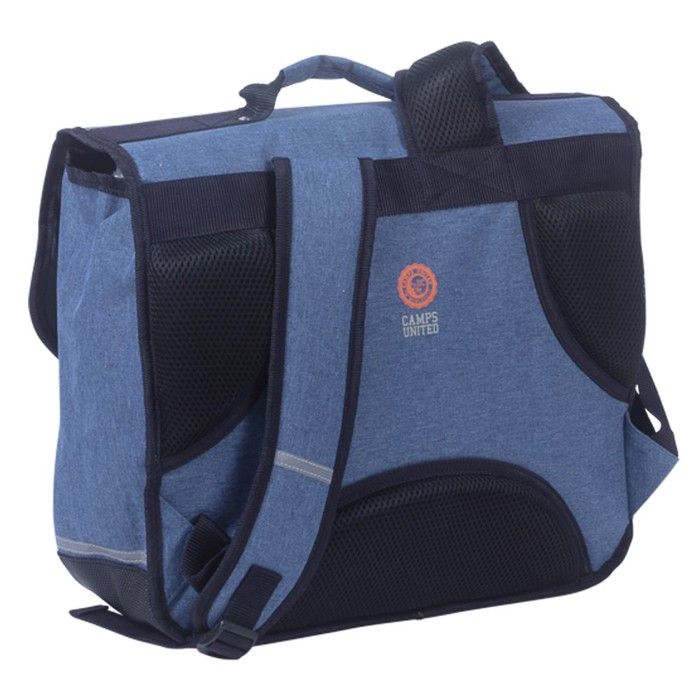 Cartable - Camps - Beard Wolf - 38 cm - 2 Compartiments - Polyester Tissé - Bleu