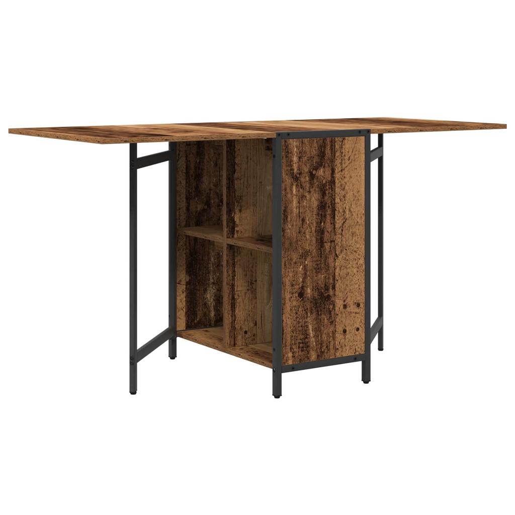 Dining Table 144 x 60 x 75 cm Particleboard Reclaimed Wood Look Rectangular