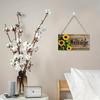 Wooden Welcome Sign, Sunflowers Decor, Waterproof And Durable Hanging Welcome Sign, for Home Indoor Outdoor Entrance Walls And Garden