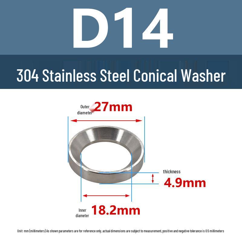 304 Stainless Steel Spherical Tapered Gasket - Concave-Convex Combination
