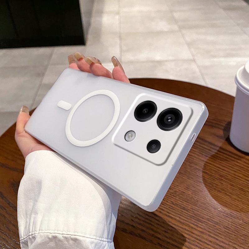 Für Xiaomi Redmi Note 13 Pro 5G/Poco X6 5G Hülle Kompatibel mit MagSafe Präzise Ausschnitte Matte PC Telefonabdeckung