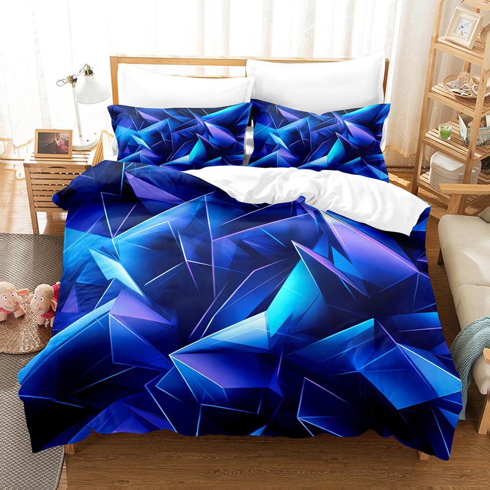 Polygon Bedding Sets Geometry 3D Printed Comforter Cover Single Twin Queen King Size 3pcs Duvet Cover Teen Room Decoration