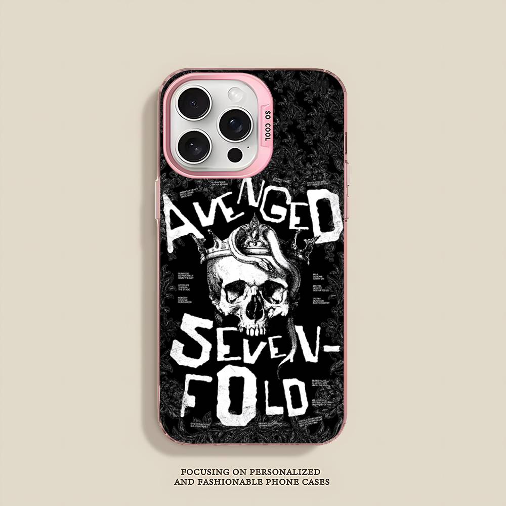 

Band A-Avenged Sevenfold Hot Phone Case For iPhone 17 16 15 14 11 12 13 Pro Max Plus Pro Colored Silver Cover iPhone 12pro max