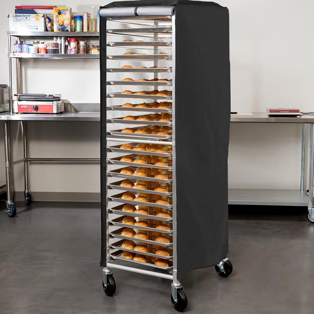 Kommerzielles Brotbackblech-Regalabdeckung, Passend für mehrstöckige Regale, Staubdichter Langlebiger Schutz (Nur Abdeckung)