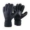 1 Pair Black Soccer Goalie Gloves Breathable Soft Latex Finger ProtectionHandguard Black Football Durable Goalkeeper Gloves