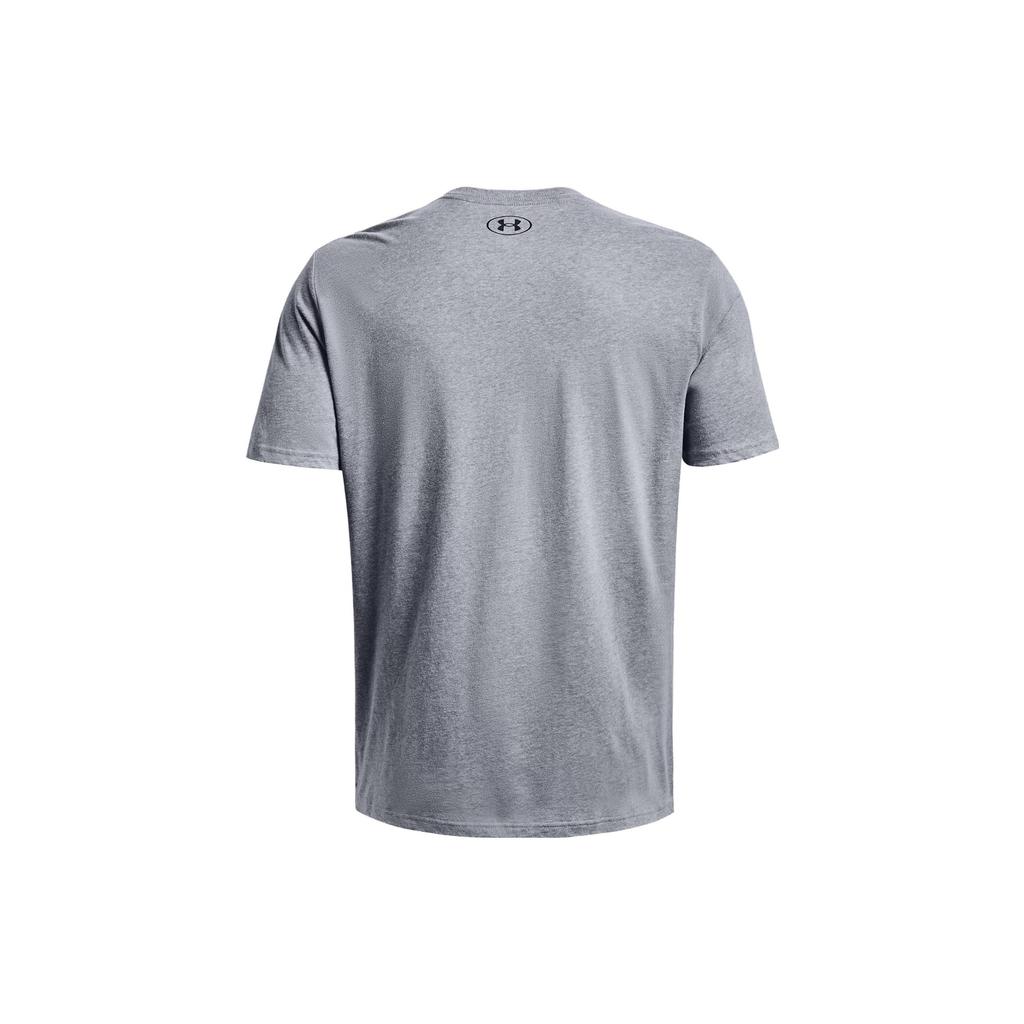 Under Armour T Shirts Men's Gray Crew Neck Moderate Straight Fit 1379451-035