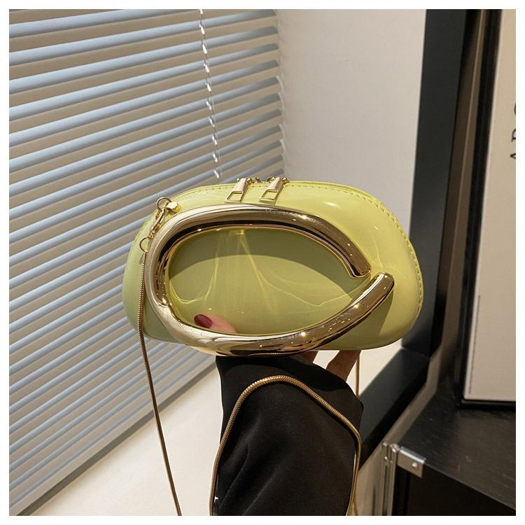 Clash Of Colours Design Personality Temperament Fashion Chain Crossbody Shoulder Small Square Women's Bags