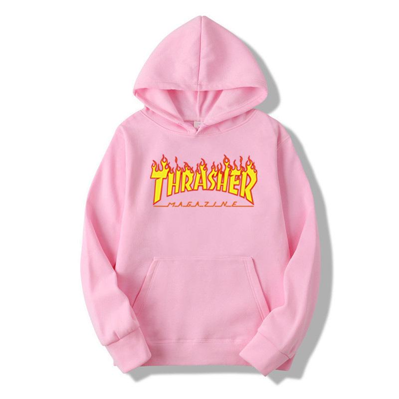 

THRA Flame Європейський та американський чоловічий чоловічий парний топ з капюшоном Чоловічий светр приталеного крою XXXL