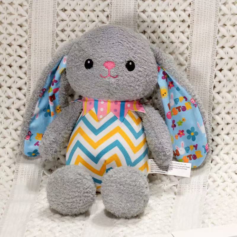 30cm New Simulation Striped Rabbit Doll Stuffed Plush Toy Cartoon Anime Cute Pillow Children's Birthday Gift Interesting Doll