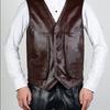 New Genuine Leather Vest Winter Vest with Warm Shoulder and Thickened Fur Integrated
