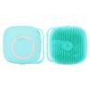 Silicone Head Massage Brush MultiFunction Comb for Shower Hair Washing 80ml Coontainer for Filling Liquid(Mint Green )