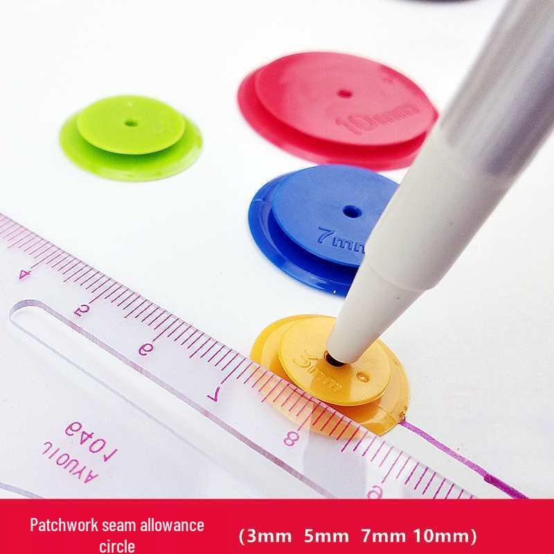 Patchwork Seam Allowance Wheel for Fabric Sewing
